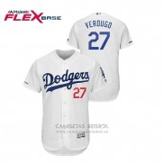 Camiseta Beisbol Hombre Los Angeles Dodgers Alex Verdugo Flex Base Autentico Collezione Blanco