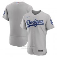 Camiseta Beisbol Hombre Los Angeles Dodgers Alterno Autentico Gris