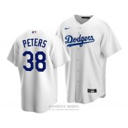 Camiseta Beisbol Hombre Los Angeles Dodgers Dj Peters Replica Blanco