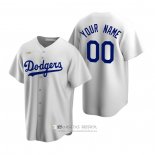 Camiseta Beisbol Hombre Los Angeles Dodgers Personalizada Cooperstown Collection Primera Blanco