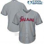 Camiseta Beisbol Hombre Miami Marlins 2017 Estrellas y Rayas Gris Cool Base
