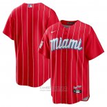 Camiseta Beisbol Hombre Miami Marlins City Connect Replica Team Rojo