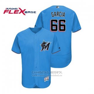 Camiseta Beisbol Hombre Miami Marlins Jarlin Garcia Flex Base Autentico Collection Alterno 2019 Azul