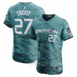 Camiseta Beisbol Hombre Mike Trout All Star 2023 Vapor Premier Elite Verde