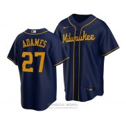 Camiseta Beisbol Hombre Milwaukee Brewers Willy Adames Replica Azul