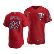 Camiseta Beisbol Hombre Minnesota Twins Ryan Jeffers Autentico Alterno Rojo