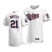 Camiseta Beisbol Hombre Minnesota Twins Tyler Duffey Autentico Primera Blanco