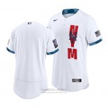 Camiseta Beisbol Hombre New York Mets 2021 All Star Autentico Blanco