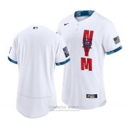 Camiseta Beisbol Hombre New York Mets 2021 All Star Autentico Blanco