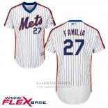 Camiseta Beisbol Hombre New York Mets 27 Jeurys Familia Flex Base Blanco