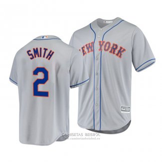 Camiseta Beisbol Hombre New York Mets Dominic Smith Cool Base Road Gris