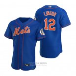 Camiseta Beisbol Hombre New York Mets Francisco Lindor Alterno Autentico Azul