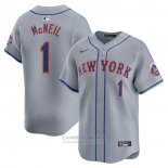 Camiseta Beisbol Hombre New York Mets Jeff McNeil Segunda Limited Gris