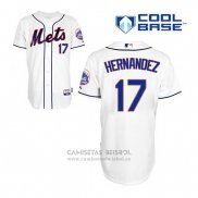 Camiseta Beisbol Hombre New York Mets Keith Hernandez 17 Blanco Alterno Cool Base