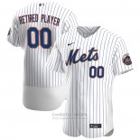 Camiseta Beisbol Hombre New York Mets Primera Pick-A-Player Retired Roster Autentico Blanco