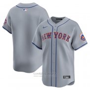 Camiseta Beisbol Hombre New York Mets Segunda Limited Gris