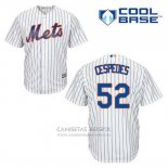 Camiseta Beisbol Hombre New York Mets Yoenis Cespedes 52 Blanco Primera Cool Base