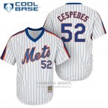 Camiseta Beisbol Hombre New York Mets Yoenis Cespedes Blanco Cooperstown Cool Base