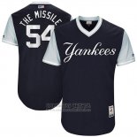 Camiseta Beisbol Hombre New York Yankees 2017 Little League World Series Aroldis Chapman Azul