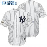 Camiseta Beisbol Hombre New York Yankees 2017 Postemporada Blanco Cool Base