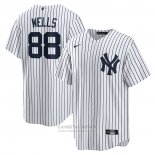 Camiseta Beisbol Hombre New York Yankees Austin Wells Primera Replica Blanco