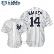 Camiseta Beisbol Hombre New York Yankees Neil Walker Cool Base Primera Blanco