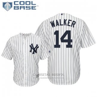 Camiseta Beisbol Hombre New York Yankees Neil Walker Cool Base Primera Blanco