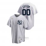 Camiseta Beisbol Hombre New York Yankees Personalizada Cooperstown Collection Primera Blanco