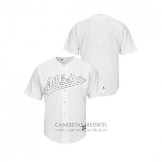 Camiseta Beisbol Hombre Oakland Athletics 2019 Players Weekend Replica Blanco