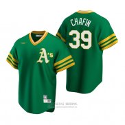 Camiseta Beisbol Hombre Oakland Athletics Andrew Chafin Cooperstown Collection Road Verde