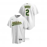 Camiseta Beisbol Hombre Oakland Athletics Khris Davis Replica Primera Blanco