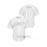 Camiseta Beisbol Hombre Oakland Athletics Marcus Semien 2019 Players Weekend Replica Blanco