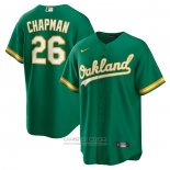 Camiseta Beisbol Hombre Oakland Athletics Matt Chapman Alterno Replica Verde