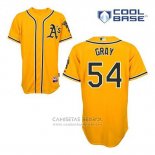 Camiseta Beisbol Hombre Oakland Athletics Sonny Gray 54 Oro Alterno Cool Base