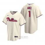 Camiseta Beisbol Hombre Philadelphia Phillies Mick Abel Replica 2020 Crema