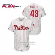 Camiseta Beisbol Hombre Philadelphia Phillies Nick Pivetta Flex Base Blanco