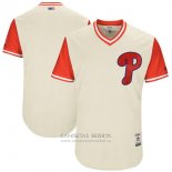 Camiseta Beisbol Hombre Philadelphia Phillies Players Weekend 2017 Personalizada Crema