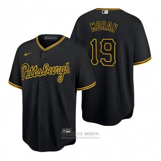 Camiseta Beisbol Hombre Pittsburgh Pirates Colin Moran Replica Negro