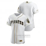 Camiseta Beisbol Hombre Pittsburgh Pirates Golden Edition Autentico Blanco