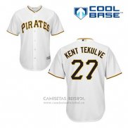 Camiseta Beisbol Hombre Pittsburgh Pirates Kent Tekulve 27 Blanco Primera Cool Base