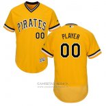 Camiseta Beisbol Hombre Pittsburgh Pirates Personalizada Amarillo