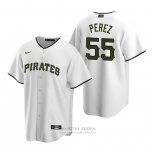 Camiseta Beisbol Hombre Pittsburgh Pirates Roberto Perez Replica Alterno Blanco