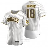 Camiseta Beisbol Hombre San Diego Padres Daniel Hudson Autentico Alterno Marron Blanco