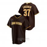 Camiseta Beisbol Hombre San Diego Padres Joey Lucchesi Road Replica Marron