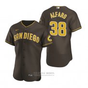 Camiseta Beisbol Hombre San Diego Padres Jorge Alfaro Autentico Road Marron