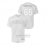 Camiseta Beisbol Hombre San Diego Padres Robert Stock 2019 Players Weekend Autentico Blanco