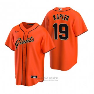 Camiseta Beisbol Hombre San Francisco Giants Gabe Kapler Replica Alterno Naranja