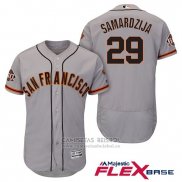 Camiseta Beisbol Hombre San Francisco Giants Jeff Samardzija Gris Flex Base