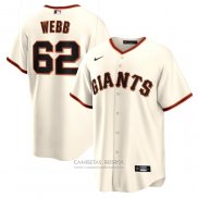 Camiseta Beisbol Hombre San Francisco Giants Logan Webb Replica Blanco