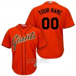 Camiseta Beisbol Hombre San Francisco Giants Personalizada Naranja